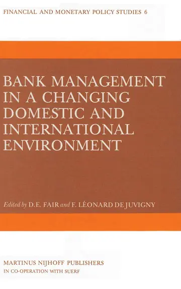 Cover of Bank Management in a Changing Domestic and International Environment