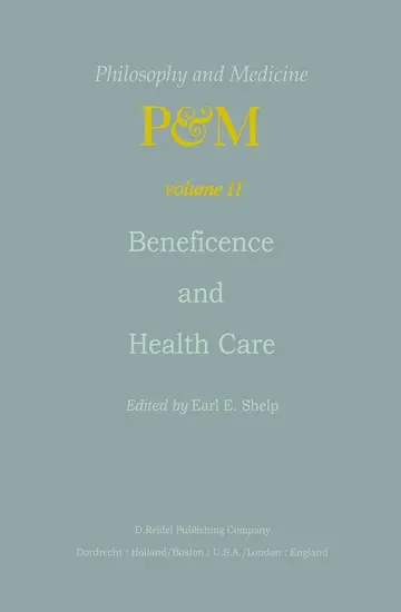 Cover of Beneficence and Health Care