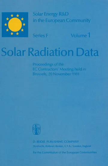 Cover of Solar Radiation Data