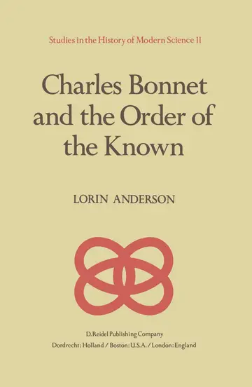 Cover of Charles Bonnet and the Order of the Known