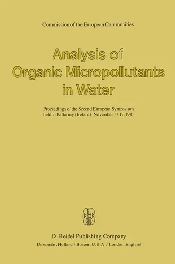 Cover of Analysis of Organic Micropollutants in Water