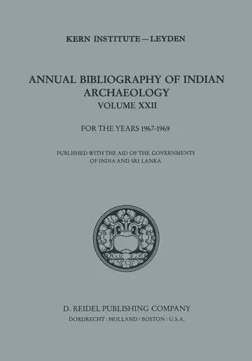 Cover of Annual Bibliography of Indian Archaeology