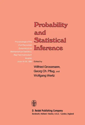 Cover of Probability and Statistical Inference