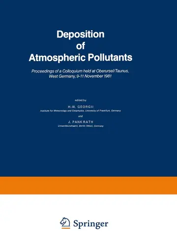 Cover of Deposition of Atmospheric Pollutants