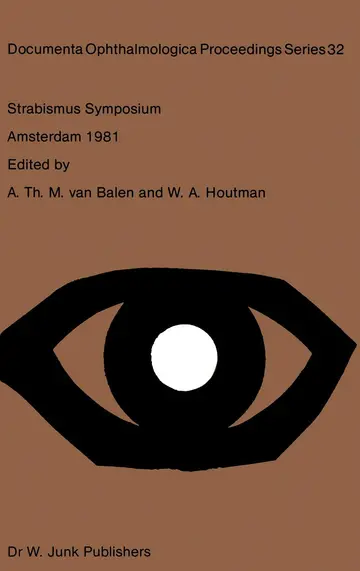 Cover of Strabismus Symposium Amsterdam, September 3-4, 1981