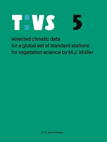 Cover of Selected climatic data for a global set of standard stations for vegetation science