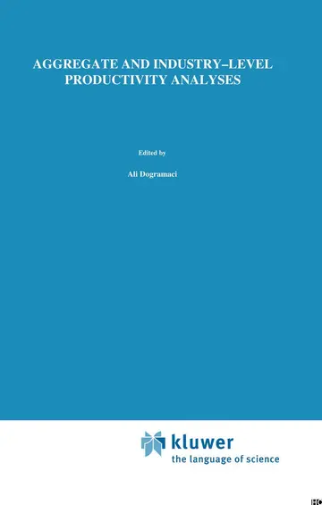 Cover of Aggregate and Industry-Level Productivity Analyses