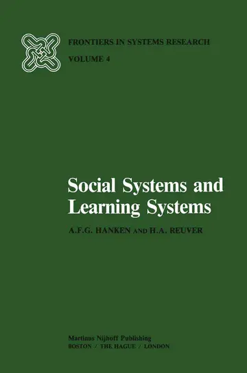Cover of Social Systems and Learning Systems