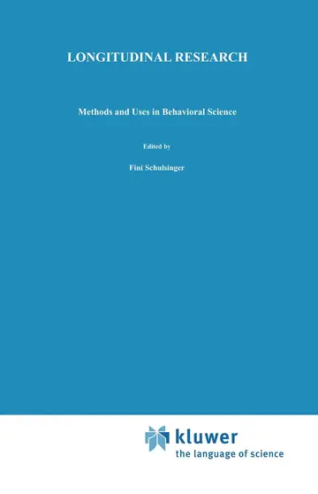 Cover of Longitudinal Research