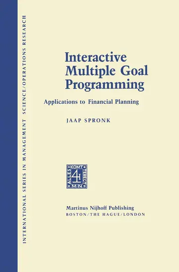 Cover of Interactive Multiple Goal Programming