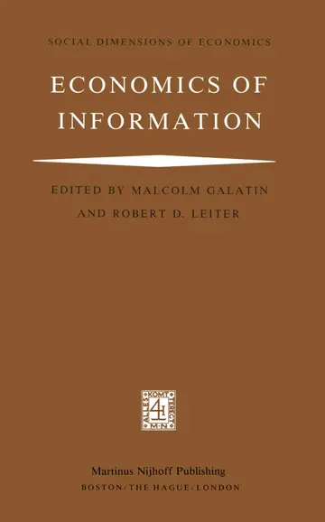 Cover of Economics of Information
