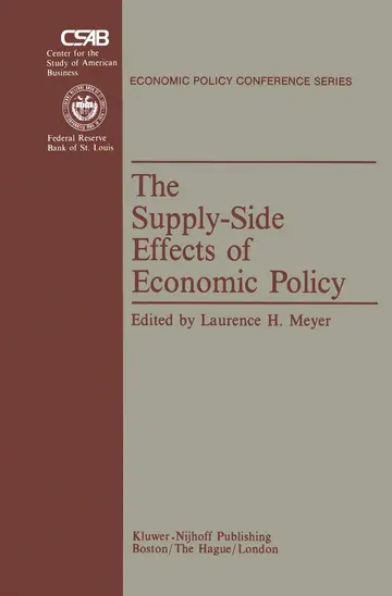 Cover of The Supply-Side Effects of Economic Policy