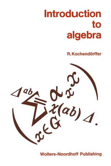 Cover of Introduction to Algebra