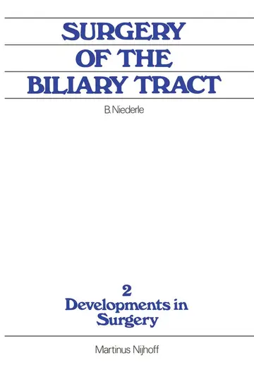 Cover of Surgery of the Biliary Tract