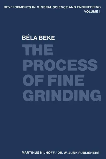 Cover of The Process of Fine Grinding