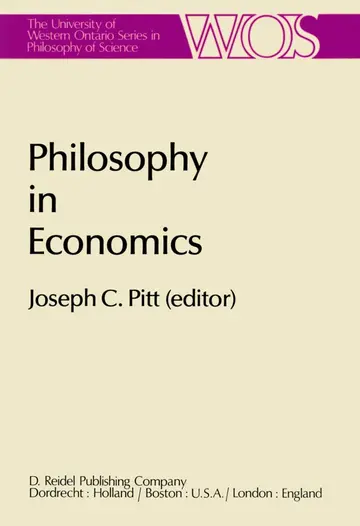 Cover of Philosophy in Economics