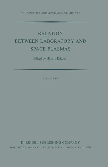 Cover of Relation Between Laboratory and Space Plasmas