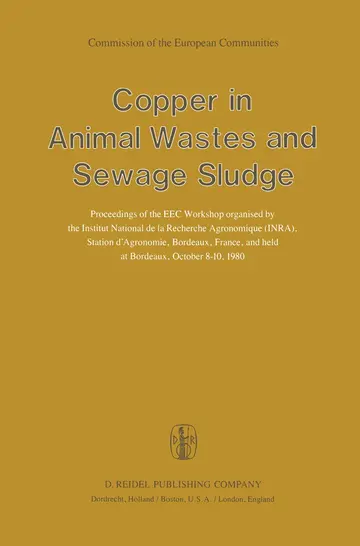 Cover of Copper in Animal Wastes and Sewage Sludge