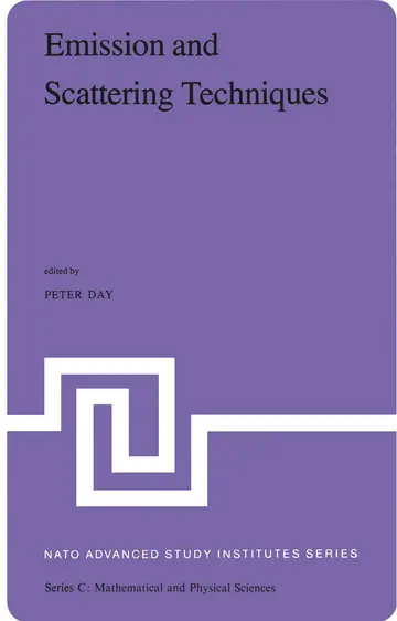 Cover of Emission and Scattering Techniques