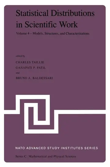 Cover of Statistical Distributions in Scientific Work