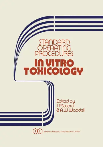 Cover of Standard Operating Procedures in Vitro Toxicology