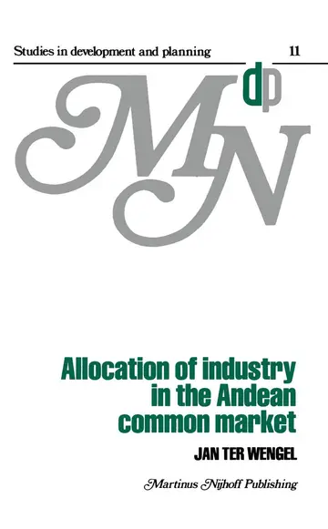 Cover of Allocation of Industry in the Andean Common Market