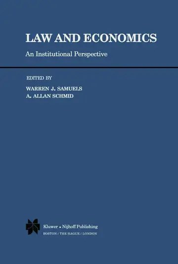 Cover of Law and Economics