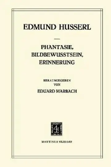 Cover of Phantasie, Bildbewusstsein, Erinnerung