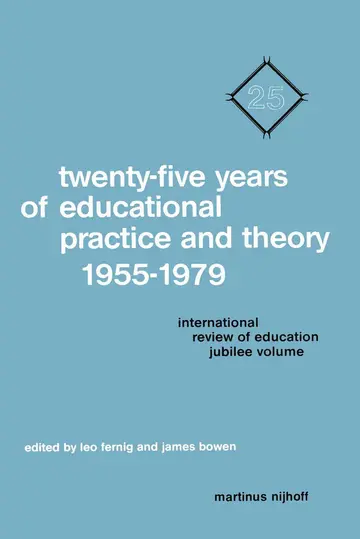 Cover of Twenty-Five Years of Educational Practice and Theory 1955–1979