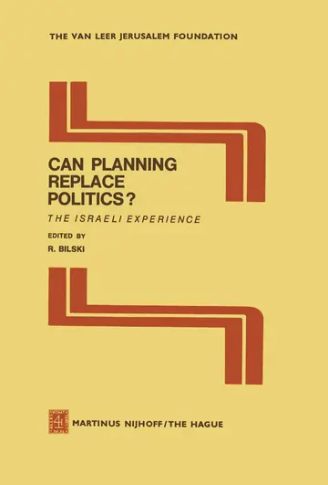 Cover of Can Planning Replace Politics?