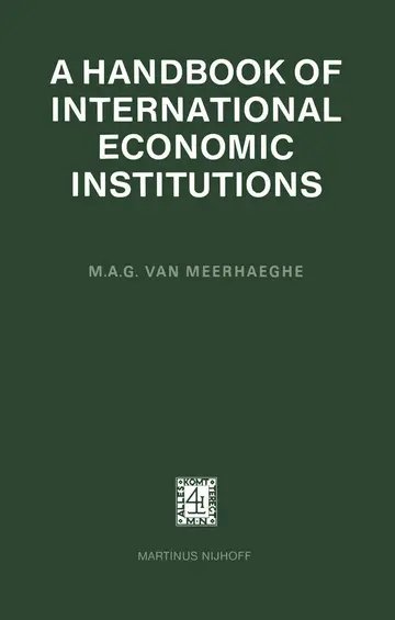 Cover of A Handbook of International Economic Institutions