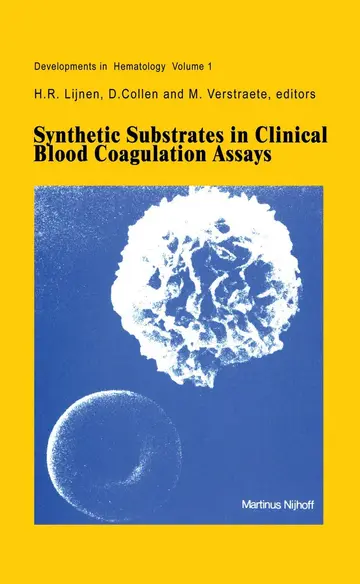 Cover of Synthetic Substrates in Clinical Blood Coagulation Assays