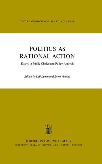 Cover of Politics as Rational Action