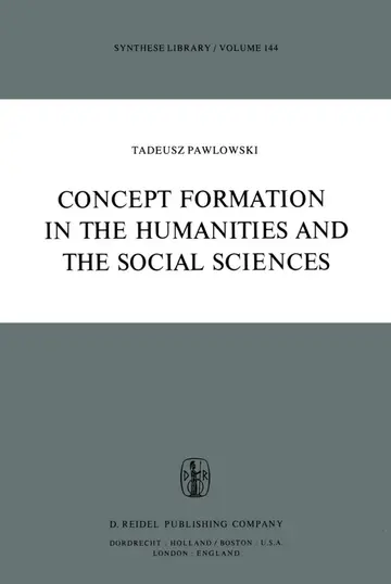 Cover of Concept Formation in the Humanities and the Social Sciences