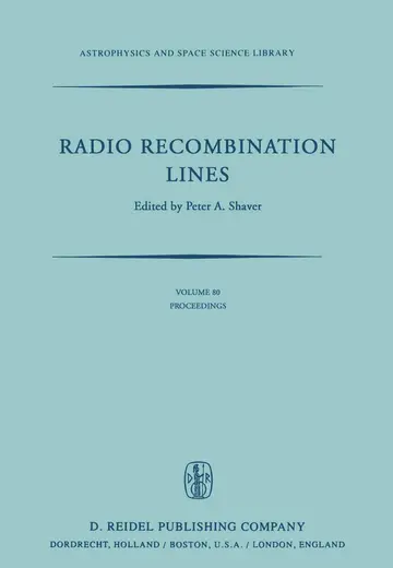 Cover of Radio Recombination Lines