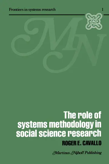 Cover of The Role of Systems Methodology in Social Science Research