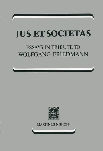 Cover of Jus et Societas