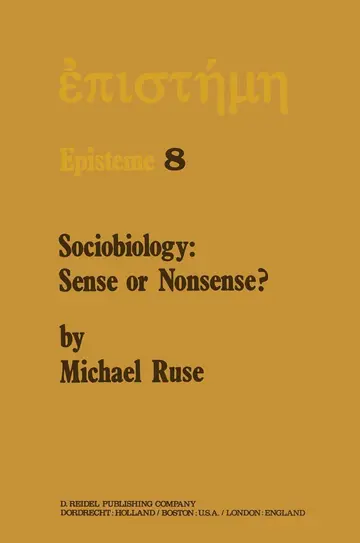 Cover of Sociobiology
