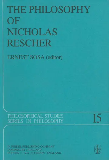 Cover of The Philosophy of Nicholas Rescher
