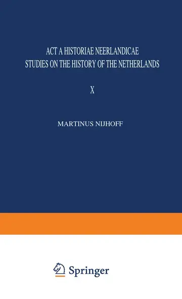 Cover of Acta Historiae Neerlandicae