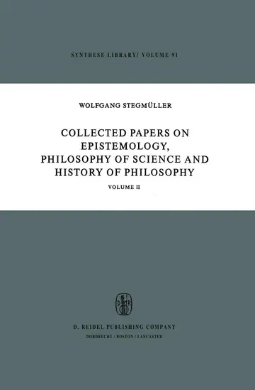 Cover of Collected Papers on Epistemology, Philosophy of Science and History of Philosophy