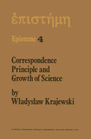 Cover of Correspondence Principle and Growth of Science