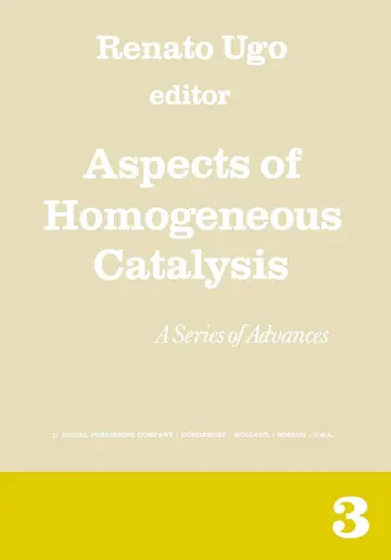 Cover of Aspects of Homogeneous Catalysis