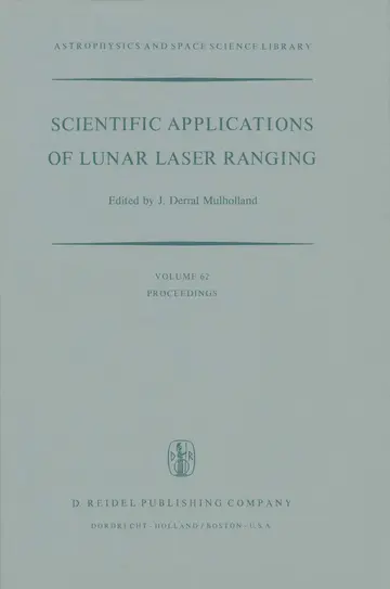 Cover of Scientific Applications of Lunar Laser Ranging