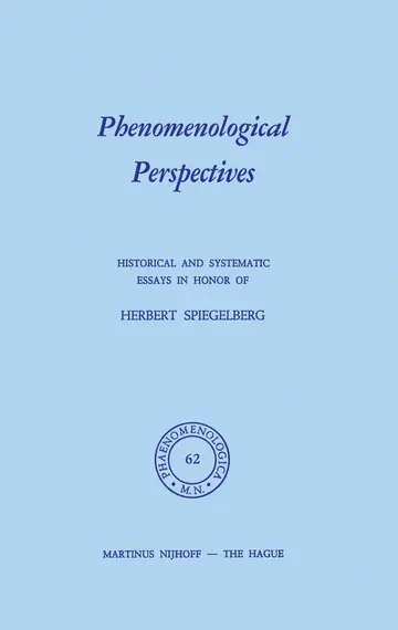 Cover of Phenomenological Perspectives