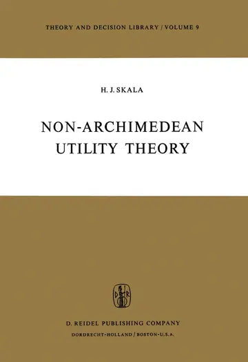 Cover of Non-Archimedean Utility Theory