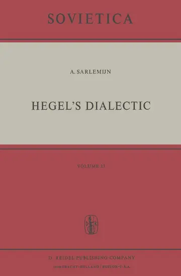 Cover of Hegel's Dialectic