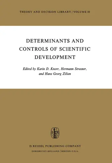 Cover of Determinants and Controls of Scientific Development