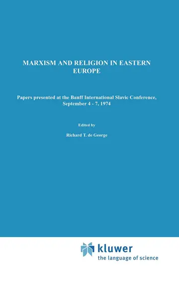 Cover of Marxism and Religion in Eastern Europe