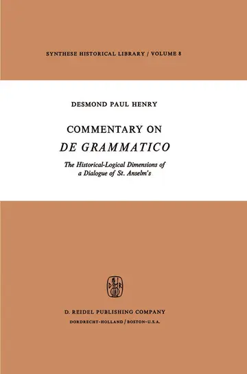 Cover of Commentary on De Grammatico
